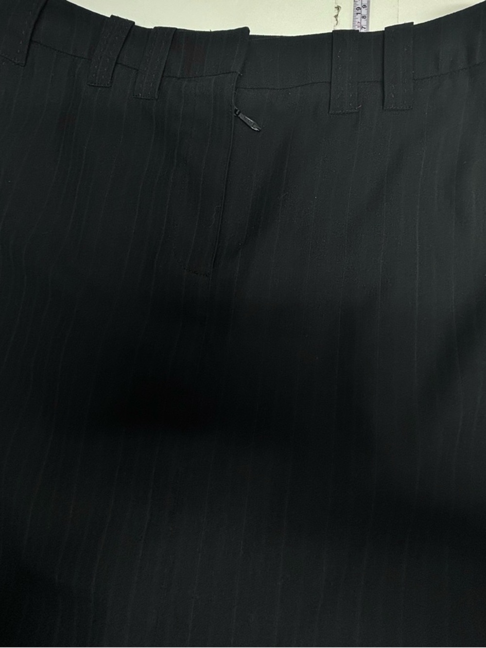 Sandra Angelozzi Pinstripe Pencil Knee Skirt With Pockets size 12/14 or L/XL - Picture 6 of 10